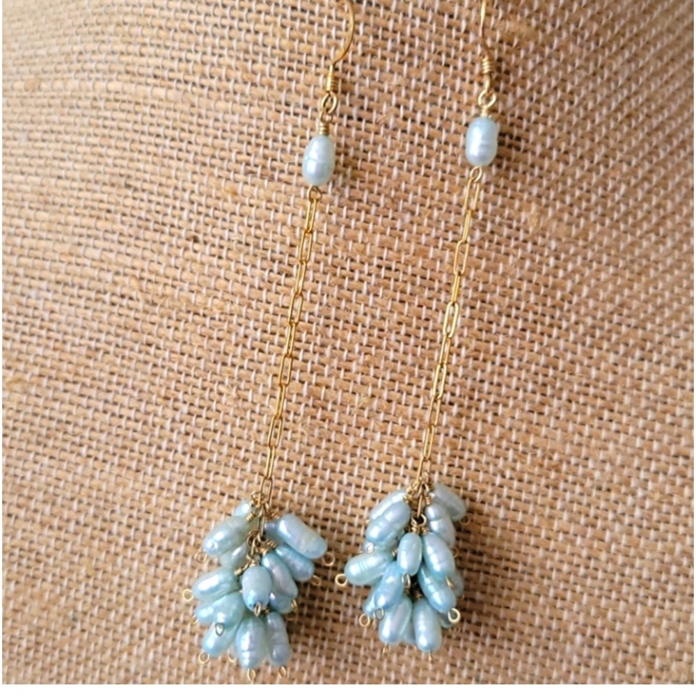 Fresh water pearl 14K Gold Filled Drop Earrings
